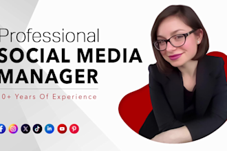 be your social media marketing manager and content creator