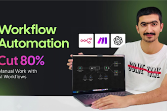 build ai agent and workflow automation with n8n, make and openai claude