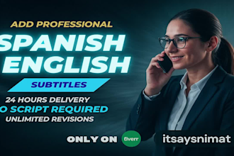 add spanish, french or english subtitle to your video