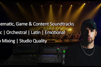produce cinematic, orchestral and latin music for films and video games