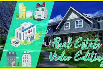 do professional real estate video editing