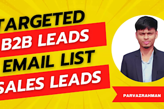 collect email address, phone number, website, location, targeted b2b lead lists