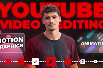 do professional talking head video editing with advance motion graphics