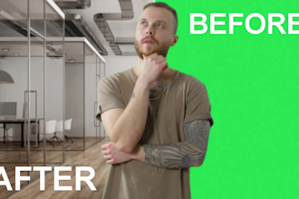 do professionally green screen removal, rotoscoping, wire removal, cut out image