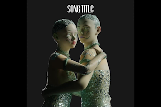 make unique 3d album cover art with animation for spotify,tiktok,instagram reels