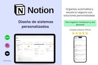 diseño sistemas en notion para freelancers y negocios