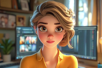 create a cinematic ai video art and ai animation story
