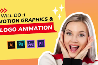 do motion graphics social ad posts and logo animations