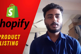 do professional shopify product listing manually with SEO