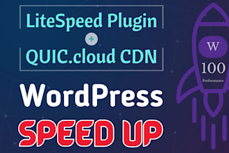 do wordpress speed optimization using litespeed cache plugin and quic cloud CDN