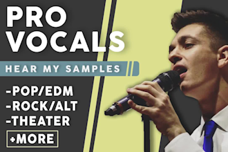 sing male vocals for your song or project