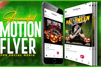 animate motion graphics design for event flyers, party flyers and sports flyers