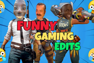 edit funny gaming videos for youtube and twitch