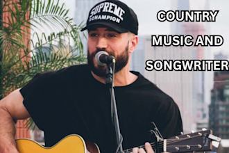 create custom country music with vocals lyrics and acoustic guitar