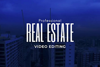 edit a professional real estate video