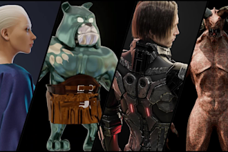 do 3d character modeling for games and animation