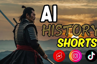 create ai history shorts for youtube and tiktok and reels