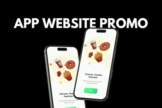 make top notch app promo video or website promo video