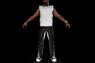 model realistic and stylized 3d character