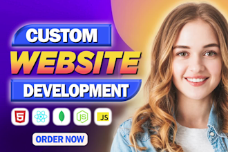 build rebuild custom website development full stack front end back end developer