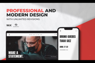 design or redesign wix or squarespace website