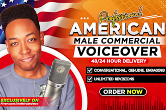 voiceover a cool young american male commercial voice over