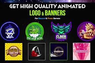 create discord animated logo, server banner, channel banners