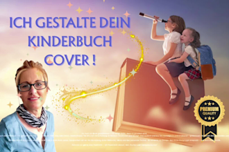 ich werde dein e book oder print buchcover gestalten