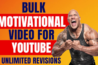 create bulk motivational videos with unlimited revisions