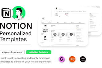 create an advanced and aesthetic notion template