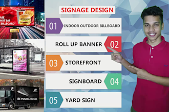 do signage design within 24 hour