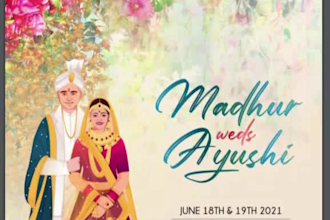 design elegant indian digital wedding events invitation
