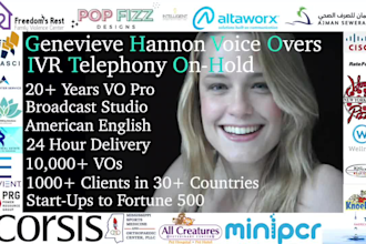 record a pro voice over for your phone system