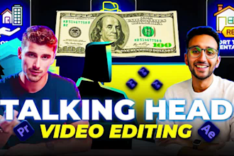 talking head video editing with motion graphics