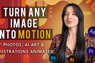 animate and loop your 2d illustration, character, art or ai image