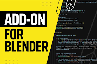 make an addon for blender to automate your workflow