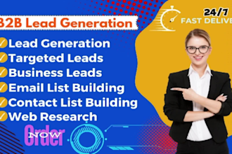 do targeted b2b lead generation, lead list and email list