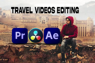 professionally edit your travel vlog, youtube video, and gopro video