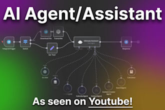 build custom ai agent, n8n automation workflow and chatbot