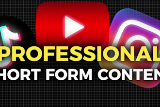 edit short form content for tiktok, youtube and instagram
