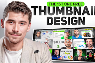 design a youtube thumbnail in iman gadzhi style