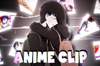 create anime music video with 4k res and lyrics lll amv lll