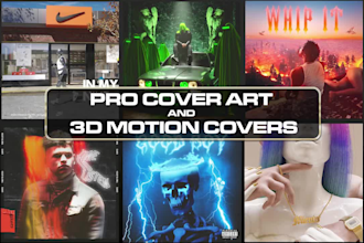 design professional cover art and 3d motion covers