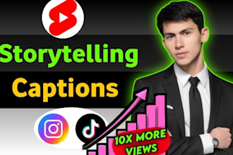 edit pinterest , instagram reels in alex hormozi style captions