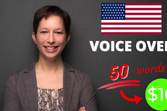 produce a female english voice over with a slight german accent