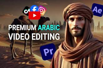 edit viral arabic videos for youtube and ads
