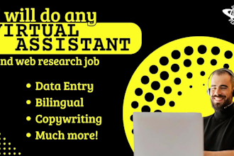 work as a virtual assistant for you