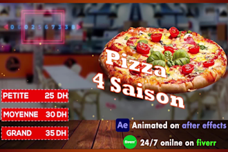make a captivating digital menu board or TV screen food menu for your restaurant