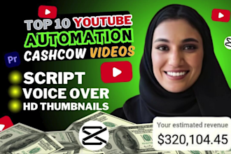 create youtube automation cash cow channel top 10 video for passive income