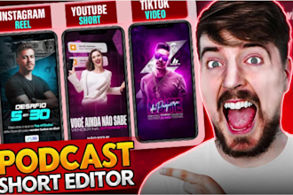 edit your podcast into short from engaing viral video clips